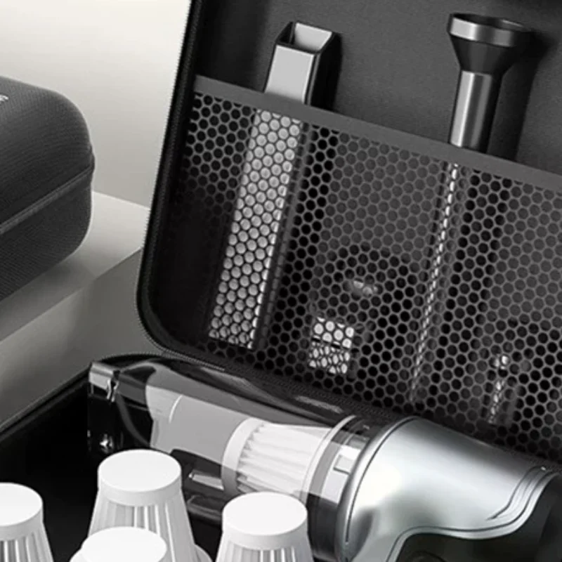 

Portable Car Storage Car Vacuum Cleaner Universal Protective Bag Storage Box EVA Hard Shell Digital Tote Pouch Car Accessories