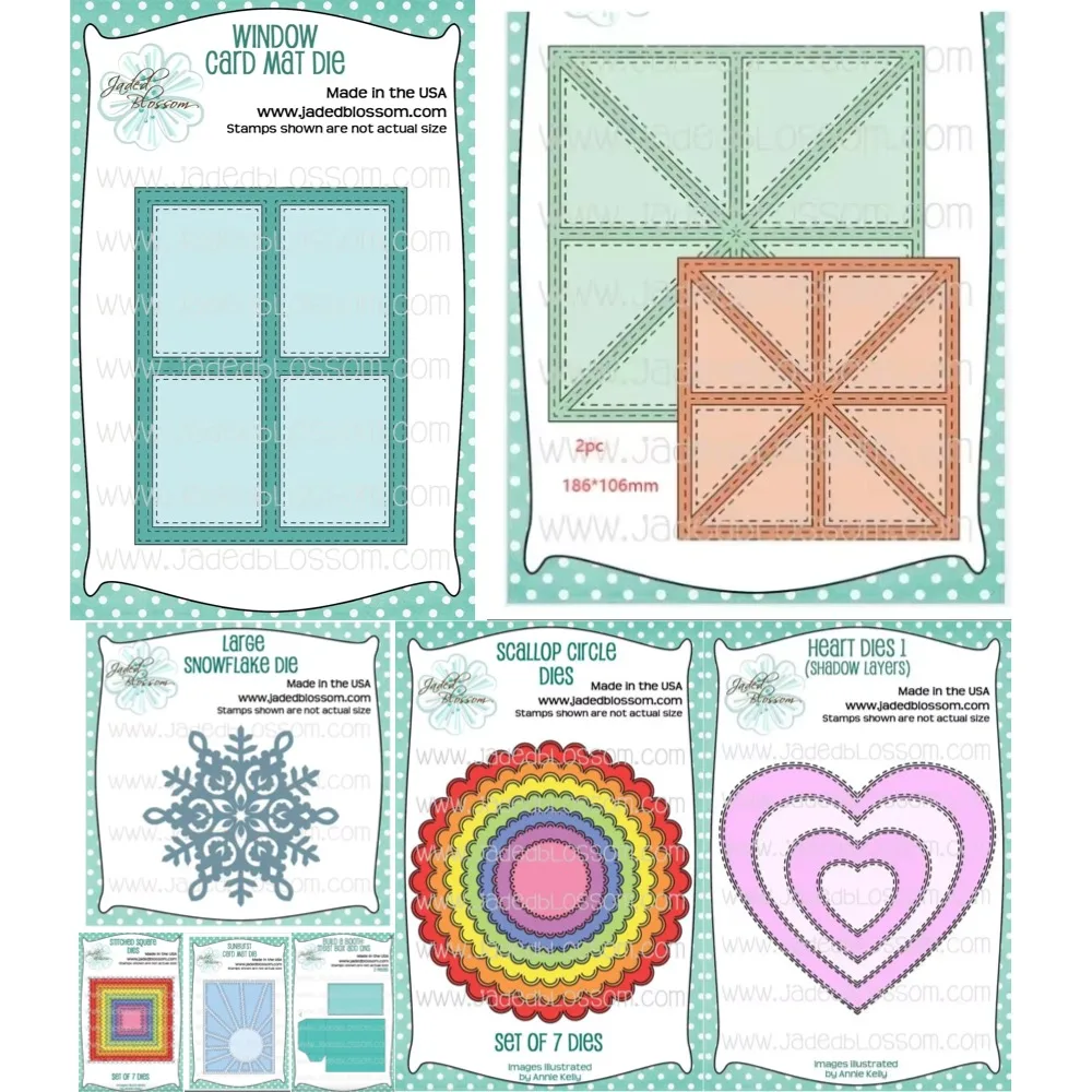 Rectangular Set Circle 2025 New Metal Cutting Dies For DIY Scrapbooking Crafts Maker Photo Album Template Handmade