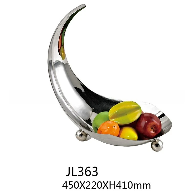

Stainless steel corner shaped fruit rack buffet Western food plate rack KTV fruit plate ice tank seafood plating