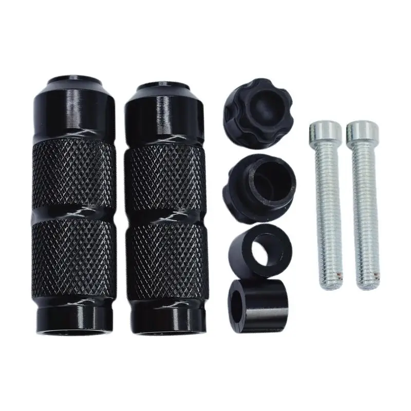 

Motorcycle Foot Pegs Motorcycle Highway Passenger Foot Bracket Anti-skid Passenger Pedal Supports Crash Bar Rest Pedal For