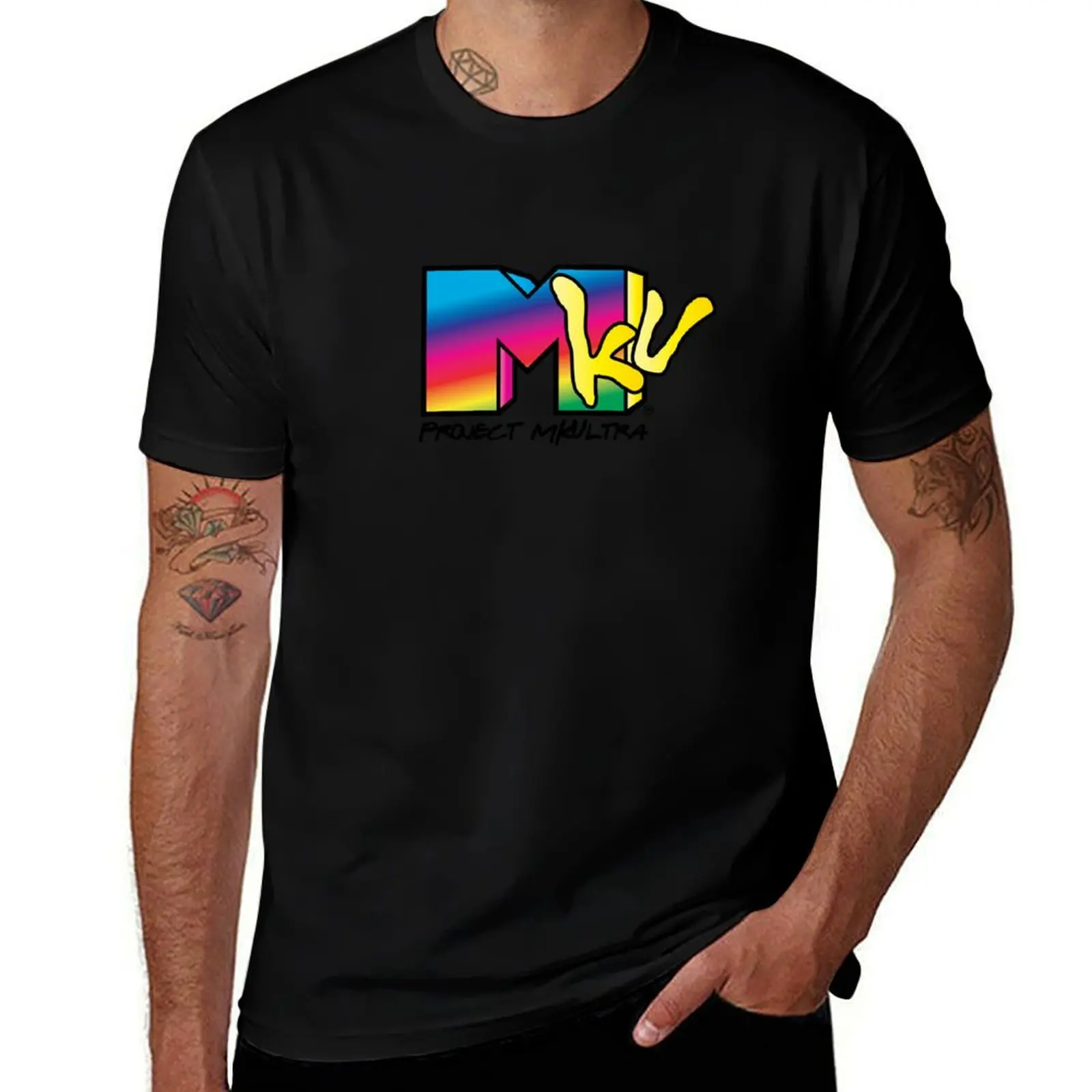 

PROJECT MK ULTRA TV T-Shirt Breathable Gym Short Sleeve T-Shirt