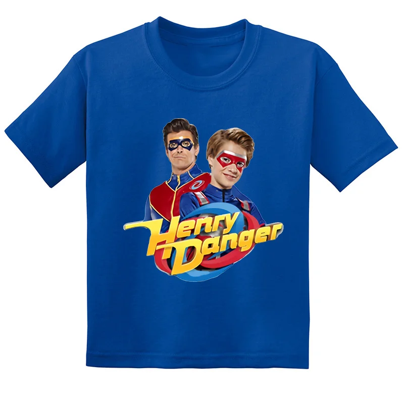 Henry Danger Funny TV Show Print Cartoon Kids T-shirt Baby Boys Girls Clothes Summer Casual Children Cotton Short Sleeve T shirt