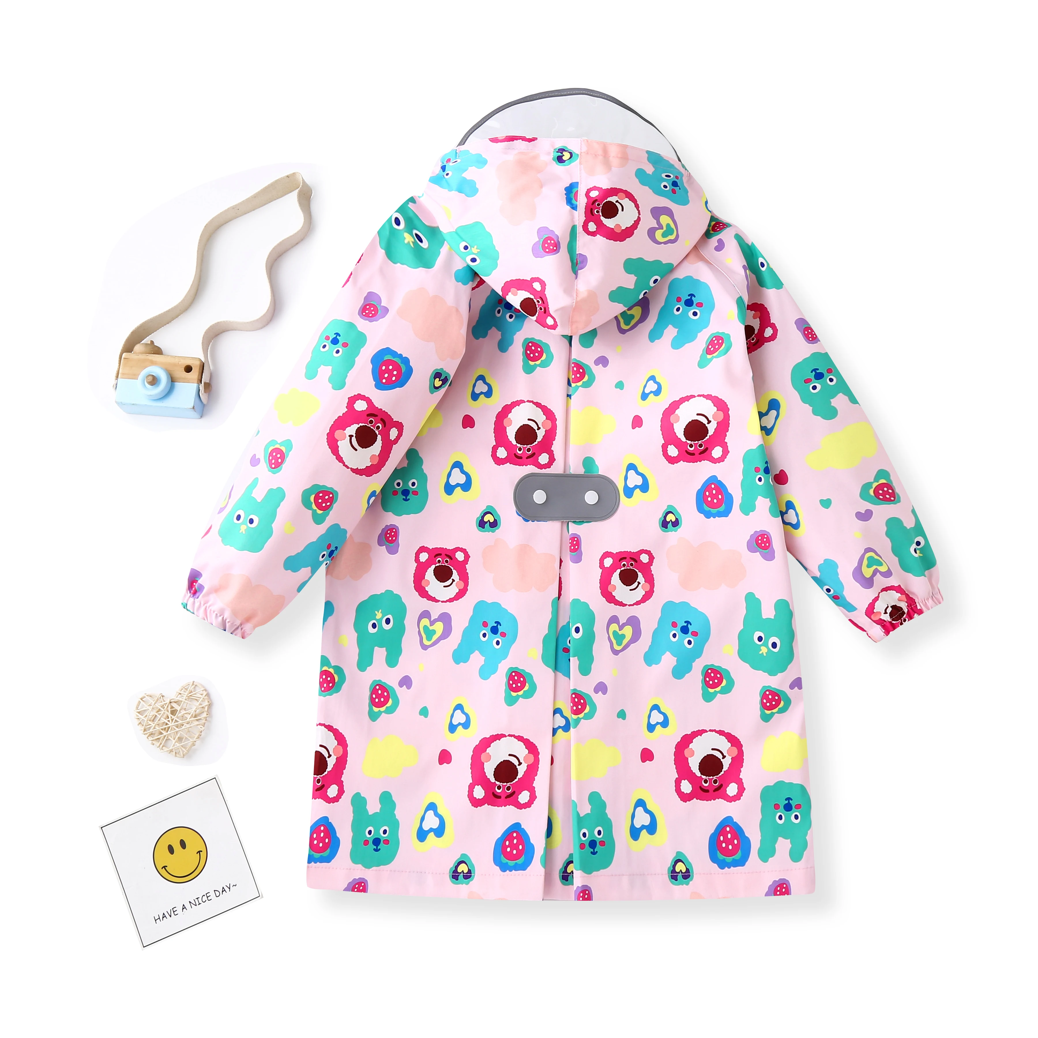 Children    Raincoat  Children‘s  Rain Coat Kids Boy Girl  Tour Light Waterproof Soft Rainwear Raincoats