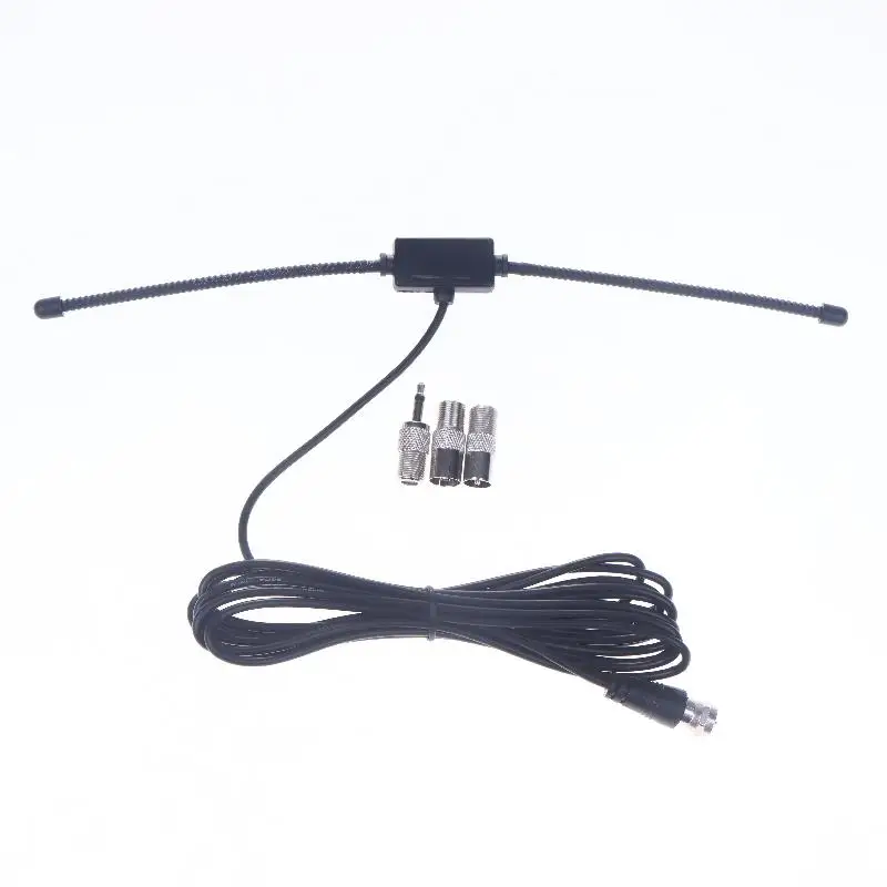 New 1 Set FM F-Head Sheep Horn Antenna For Car FM TV Radio Station 75 Ohms F Female Head To TV3.5 Mono FM Radio Antenna