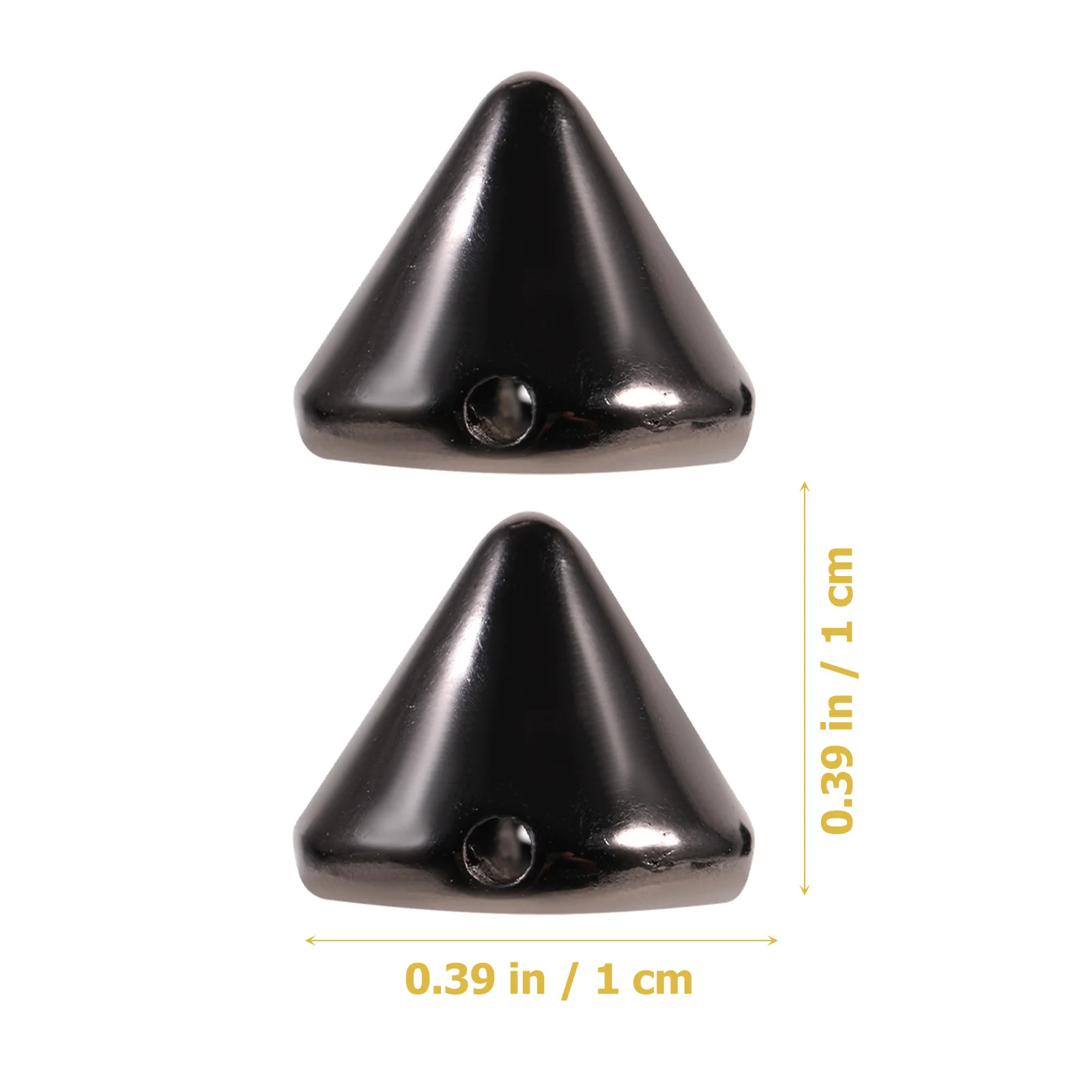 100 stks Bullet Spike Kegel Studs Ketting DIY Tassen Schoenen Jassen Spacer Kralen Sieraden Accessoire Punk Kledingstukken Accessoires