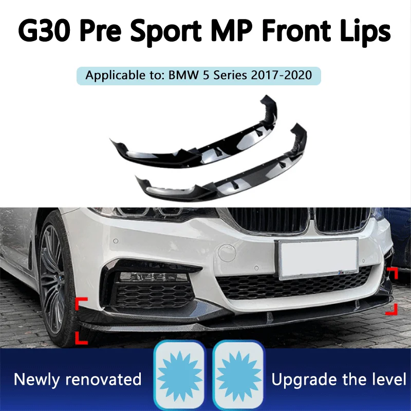 

Подходит для BMW 5 серии g30 g31 M Sport 2017-2020, передняя губа и угол лопаты, высококачественные модифицированные детали