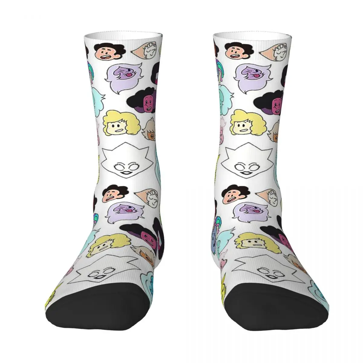 

Носки с головой Steven Universe, чулки высокого качества в стиле Харадзюку, всесезонные длинные носки, аксессуары для подарков унисекс