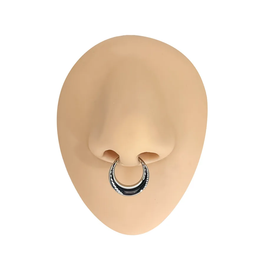 

1PC G23 Titanium Piercing Nose Ring Hoop Earring Clicker Nose Septum Helix Cartilage Tragus Daith Ear Cuff Piercing Body Jewelry