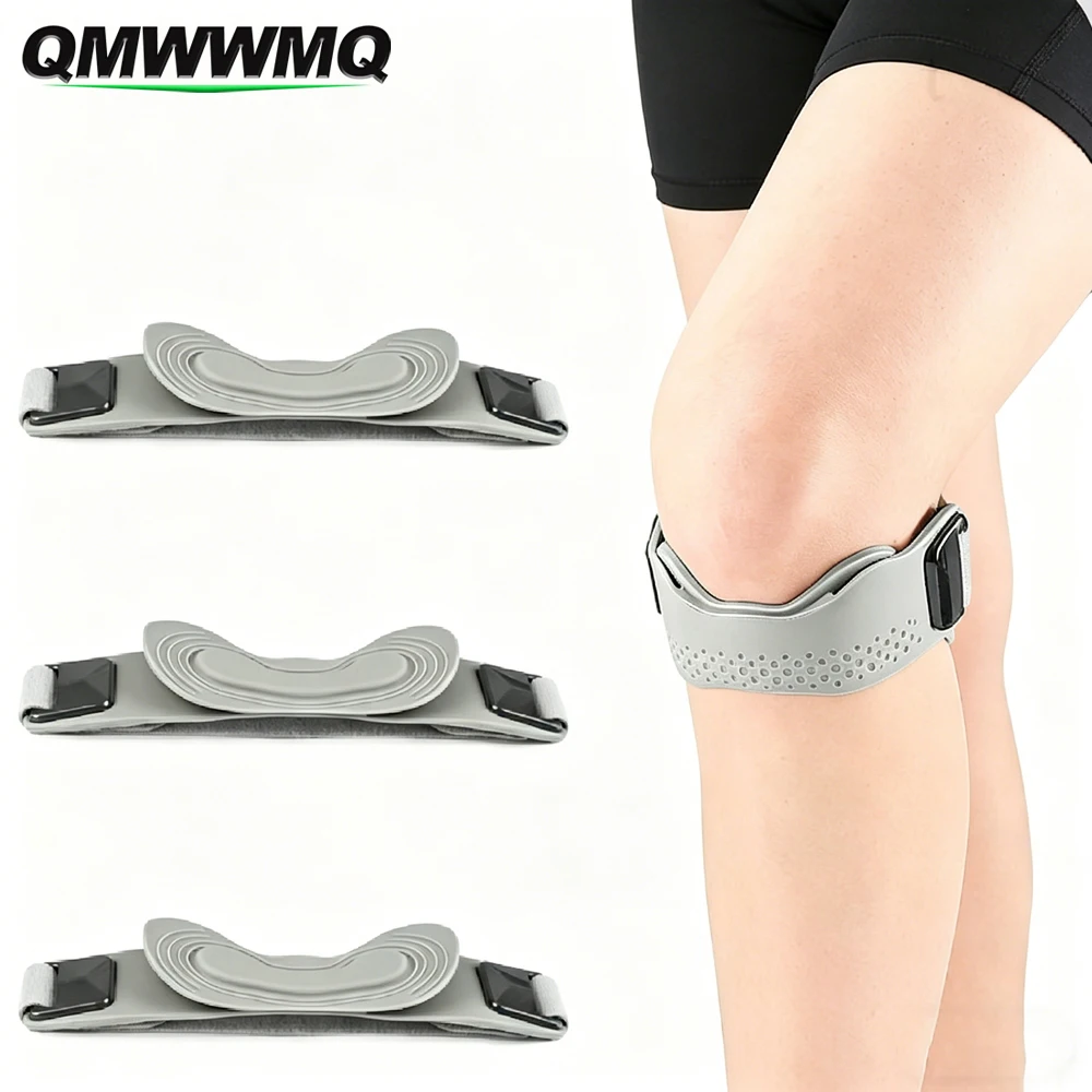 1/2PCS Sport Knee Wrap Cushion Pressure Knee Pads Adjustable Patella Strap Soft Pressurize Knee Patella Support Protector
