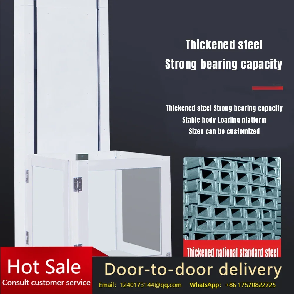

2026 Electric Hydraulic Lift Freight Elevator, Small Lift Platform, Home Elevator, Warehouse, Factory, Shop Cargo Hoist