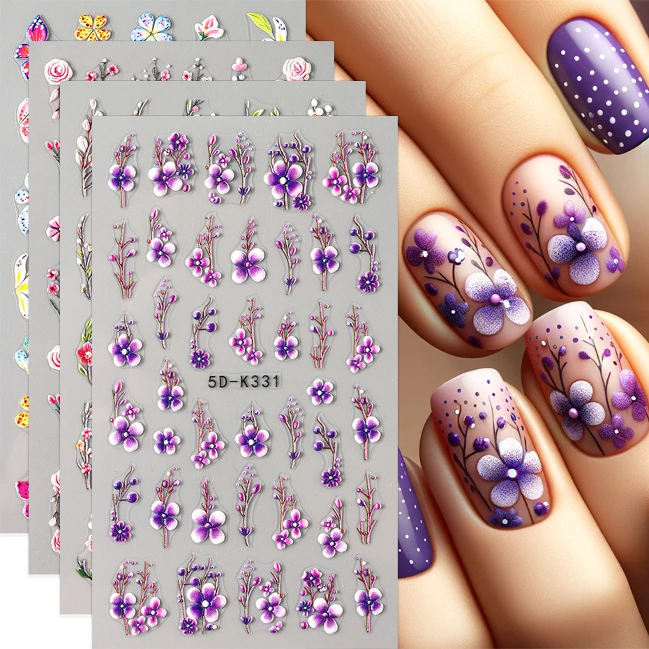 5D Embossed Flowers…