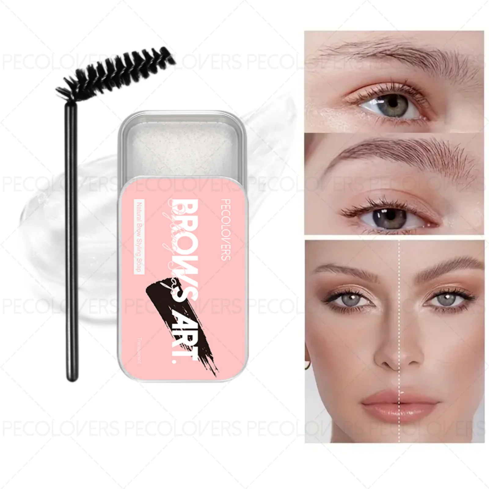 1PC Fruit-Flavored Transparent Eyebrow Gel - Moisturizing & Soft Texture, Crafts Natural Wild Brows, Suitable for All Skin Types