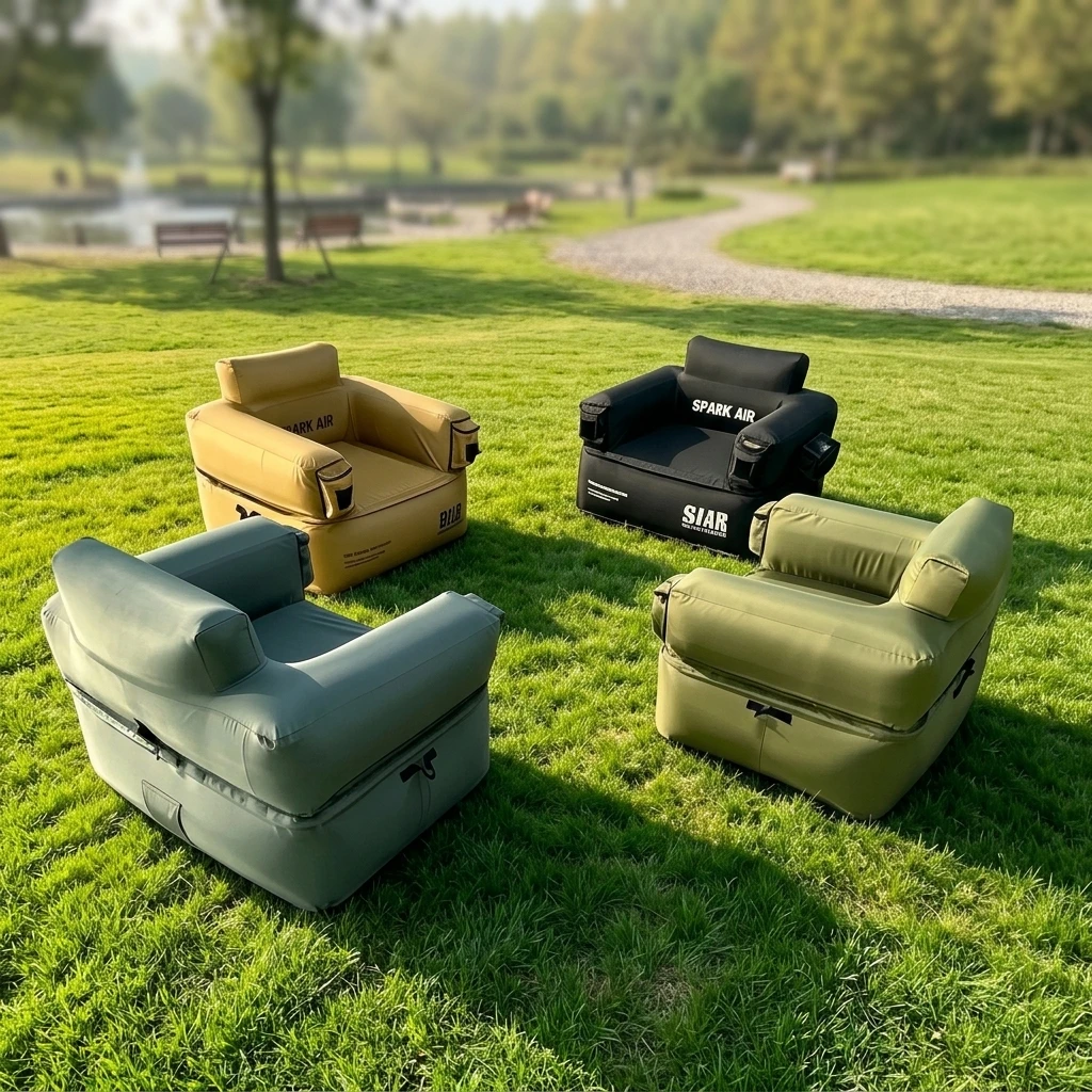 Modern Single Person PVC Oxford Inflatable Air Sofa Folding Sofa Chair