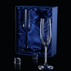 Creative Wedding Wine Glass cup unique Champagne Flutes Crystalline Party Gift Toasting Glass Goblet Crystal Anniversary