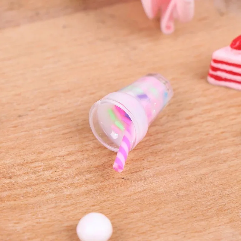 5 قطعة 1:12 دمية مصغرة كريم المشروبات زجاجات نموذج دمى المطبخ الغذاء