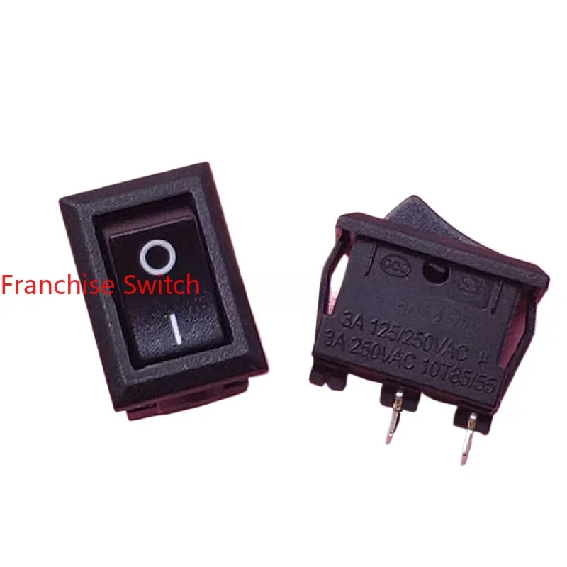 

10PCS small and miniature ship type power switch MRA two-pin black 3A250V replacement MR5 10X15