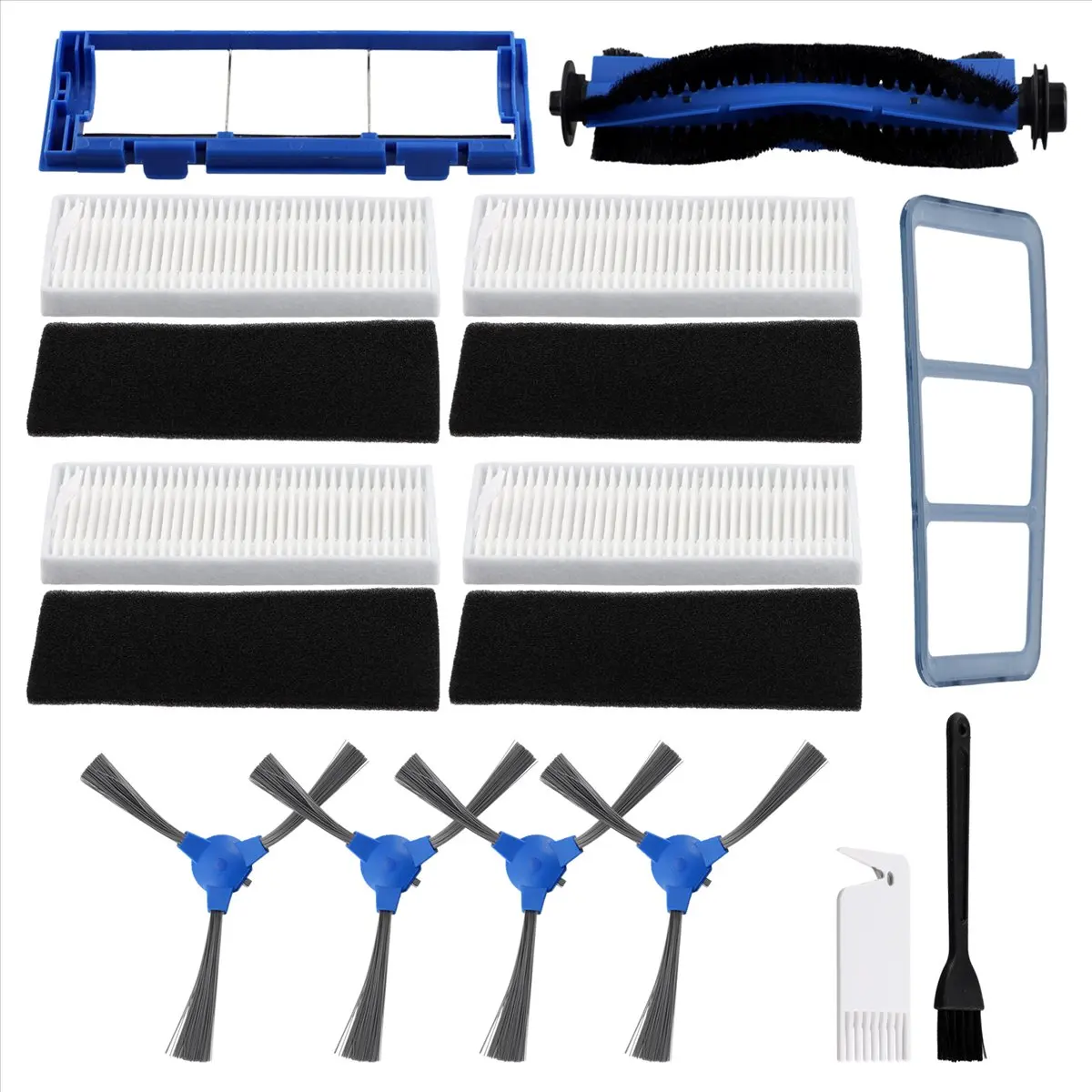 ABFS For Robovac 11S 15T 30 30C 15C 12 25C 35C Sweeping Machine Main Brush Edge Brush HEPA Filter Screen Replacement
