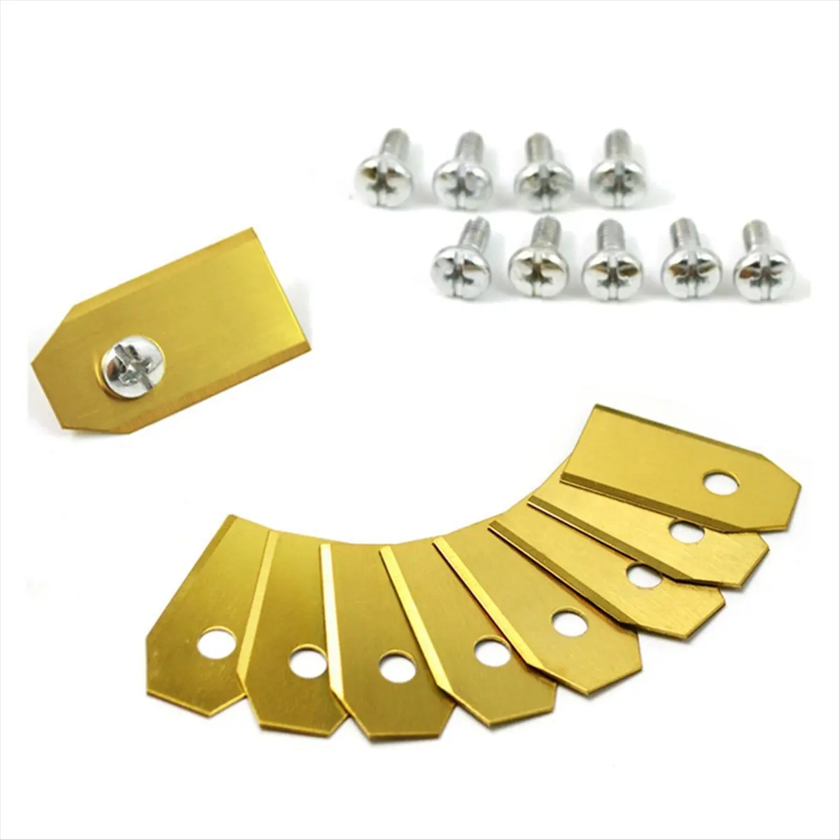AA14 30pcs Steel Lawn Mower Cutting Blade W/ Kit Replacement for / Robotic