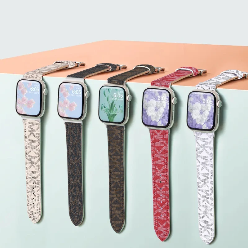 Cinturini per orologi di lusso compatibili con cinturino Apple Watch 38mm 40mm 41mm 42mm 44mm 45mm, cinturino classico con cinturino in pelle retrò di design