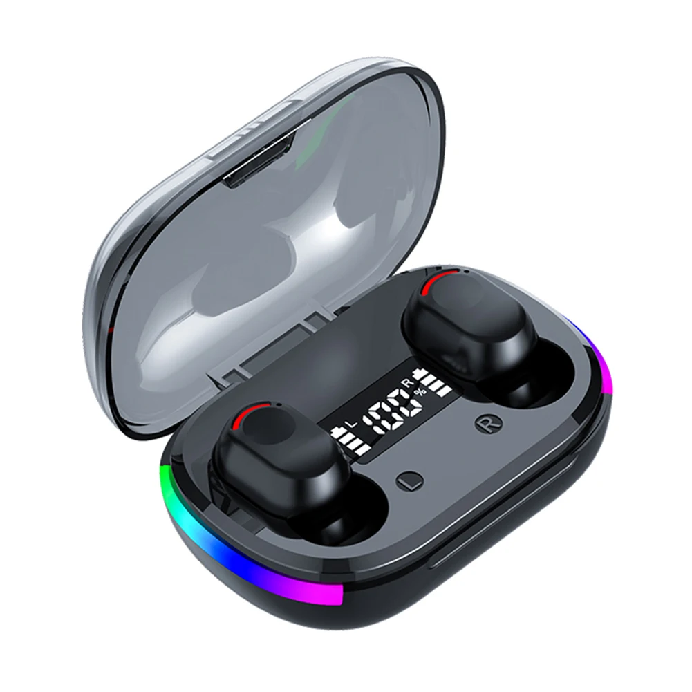 K10 In Ear Headset LED Digital Display Gaming Sport Headphone Noise Reduction Touch Control Bluetooth-Compatible 5.3 Earphones