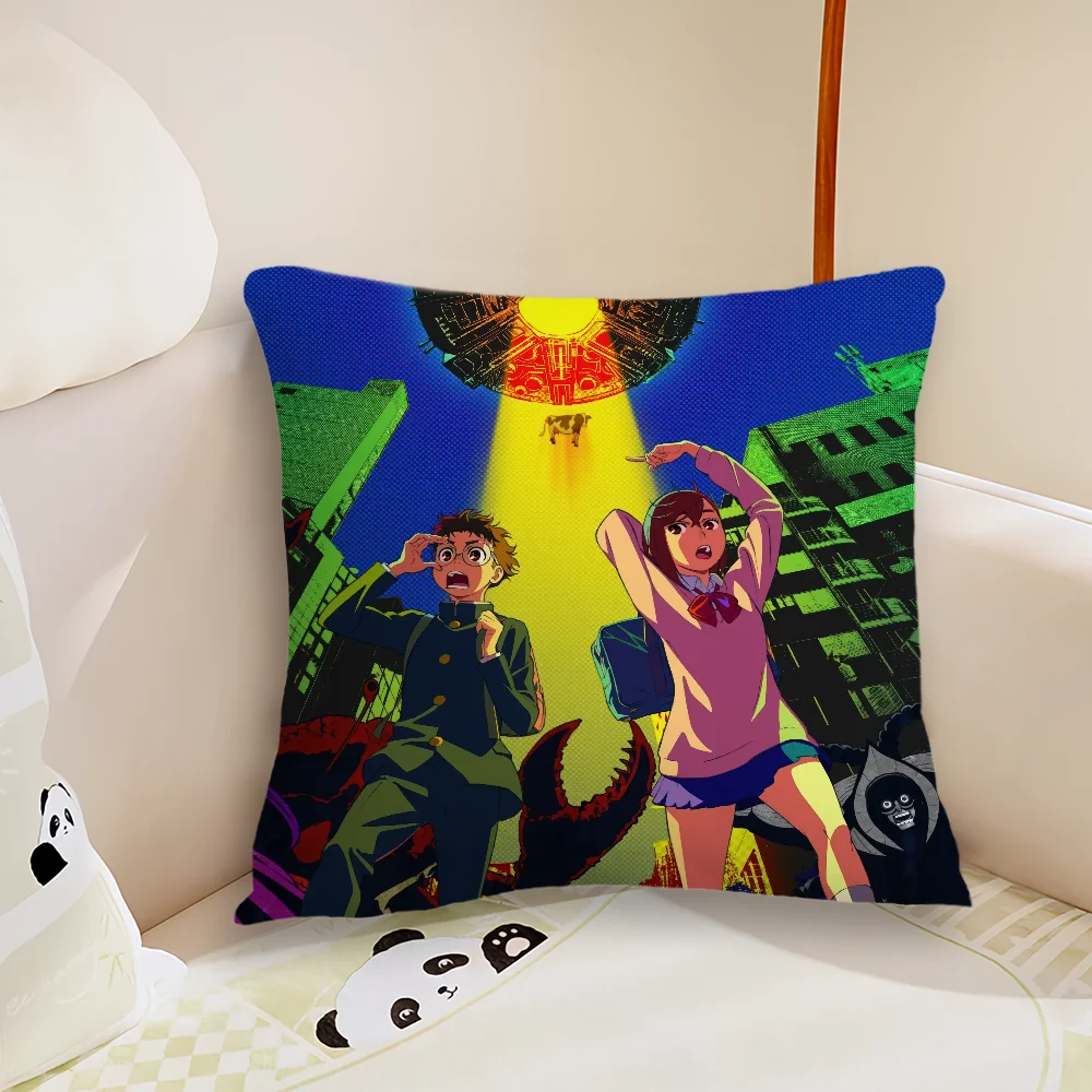 Anime D-Dandadan Pillow Case Living Room Sofa Cushion Cover Suitable For Home Bedroom Room Decoration