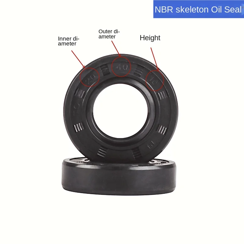 5Pcs skeleton oil seal Daquan 14/16/18/20/25 nitrile rubber water pump sealing ring oil-resistant and waterproof various models