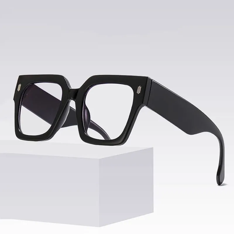 

Oversized European Style Eyeglasses Frame Unisex Spectacles Frame Anti Blue Light Blocking Computer Eyewear Frames Women Men