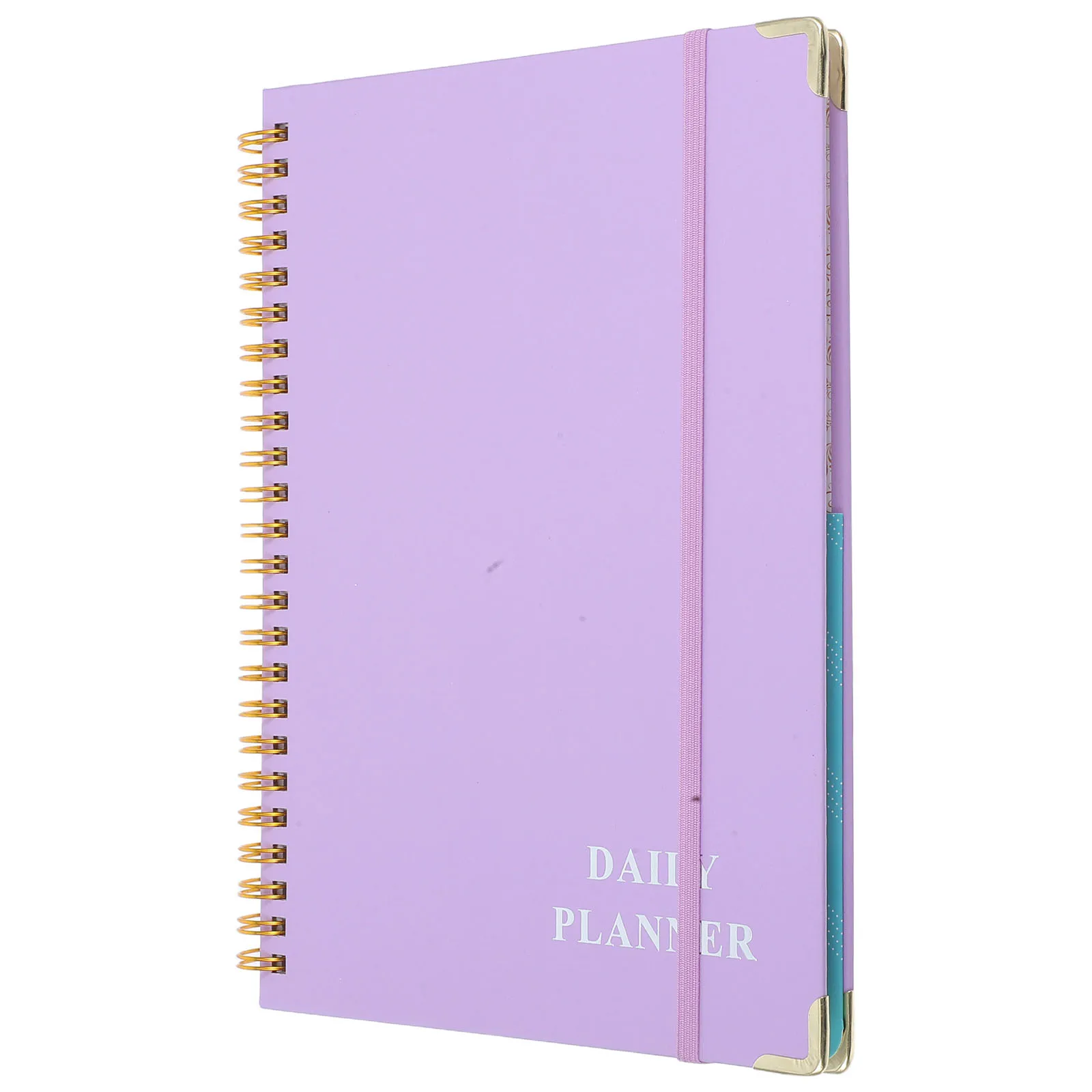 

Undated Planner A5 Hardcover Spiral Notebook College Ruled Lined Journal Portable Binding Small Size Fits Bags