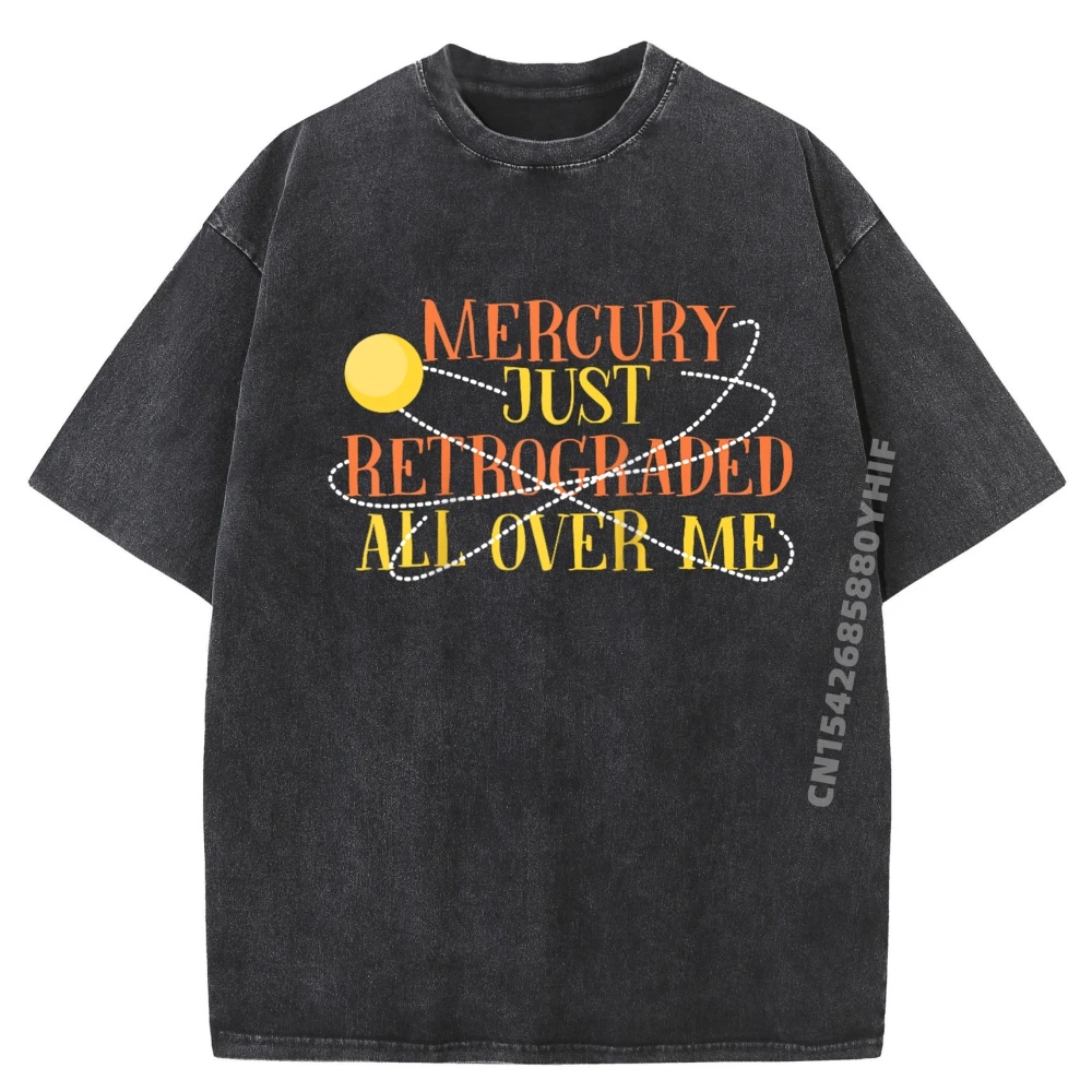 

Mercury ретроградный дизайн реглан графические футболки мужские молодежные стираные футболки с короткими рукавами мужские корейские модные топы с принтом
