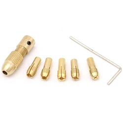 Micro Electric Drill Copper Chuck/Small Electric Drill Self Tightening Drill Chuck/Hand Electric Drill Woodworking Copper Chucks