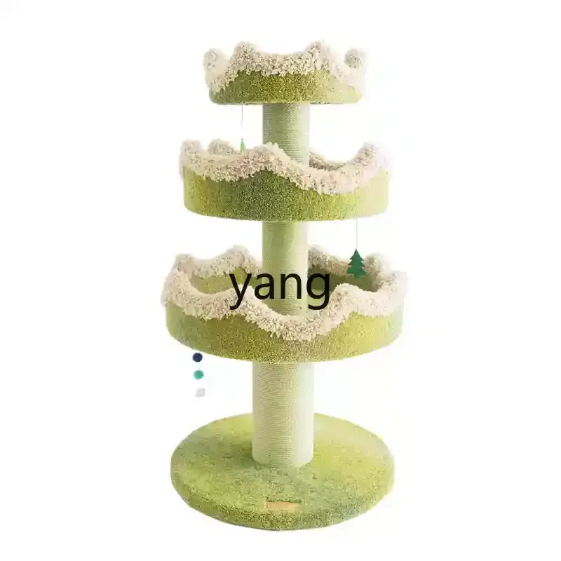 ZL wishing fountain cat climbing frame tree cat nest scratching board integrated cat scratching pillar supplies