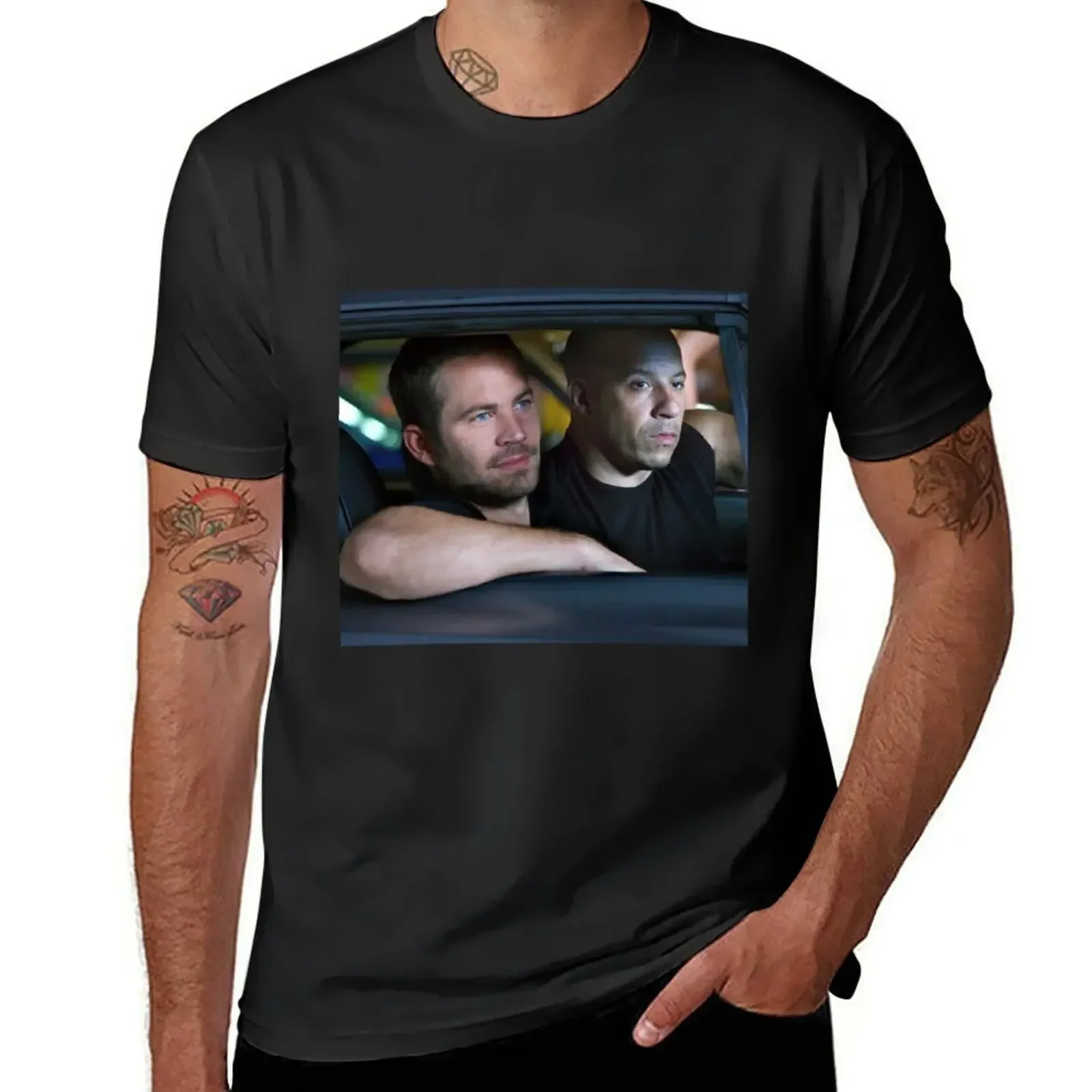 

Футболка Paul Walker Fan Art _amp_ Merch, милые топы, большие мужские футболки с рисунком, пакет