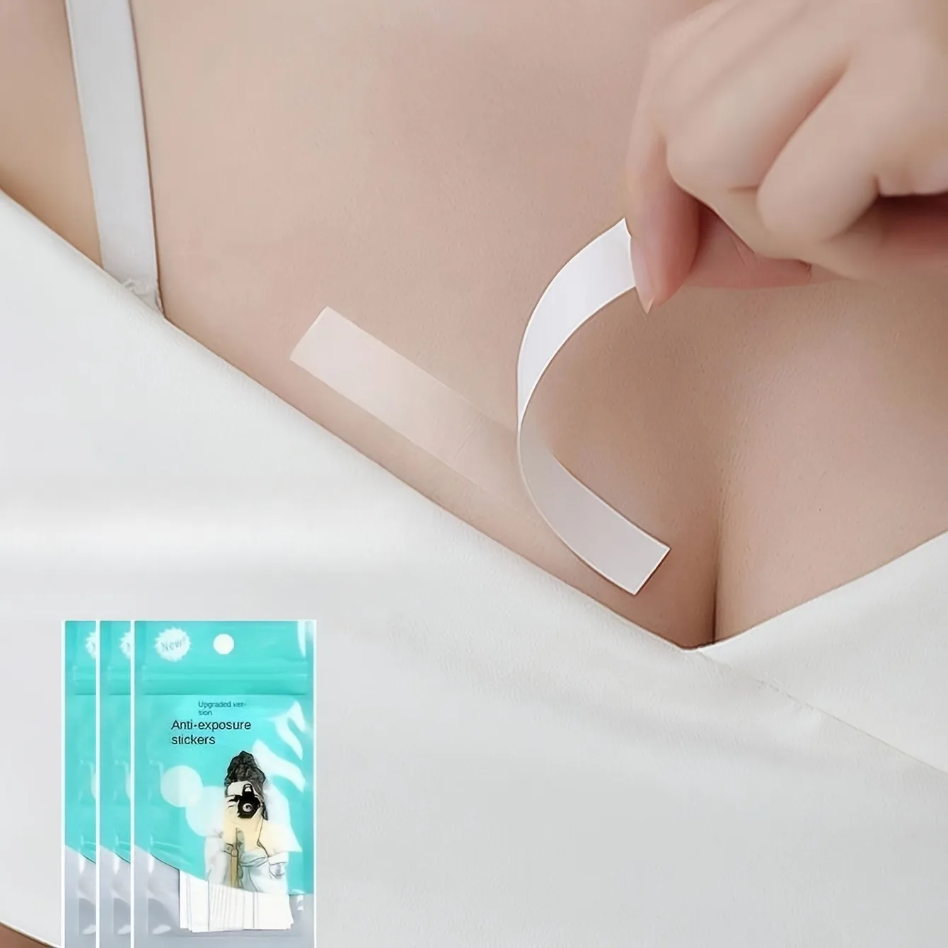 36/108/180Pcs Transparent Thin Beige Safety Double-Sided Tape - Strong Hold Without Residue, Used for Adjusting Underwear, Bras, Clothing, and Fashion Repairs, as Well as Underwear Accessories, Designed to Be Low-Key and Invisible Without Leaving Marks - Perfect for Securing Wedding Dresses, Anti-Exposure Tape, and Organizing Everyday Clothing