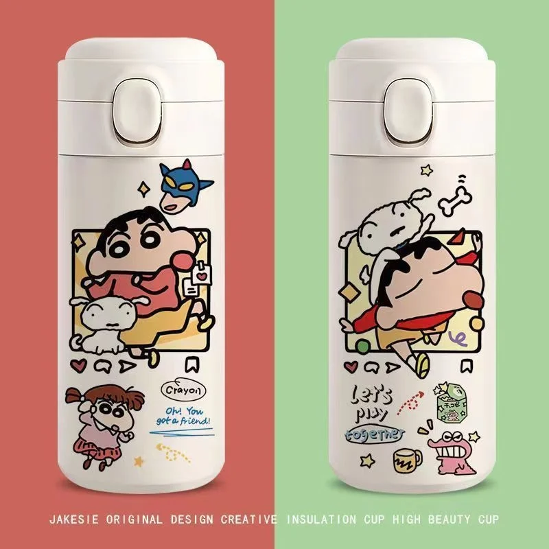 

Cartoon Anime Crayon Shin Chan 480ml Insulated Cup Lightweight Portable Stainless Steel High Beauty Water Bottle