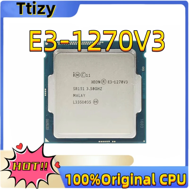 Xeon E3 1270 V3 3.5GHz LGA 1150 4-Core CPU Processor SR151