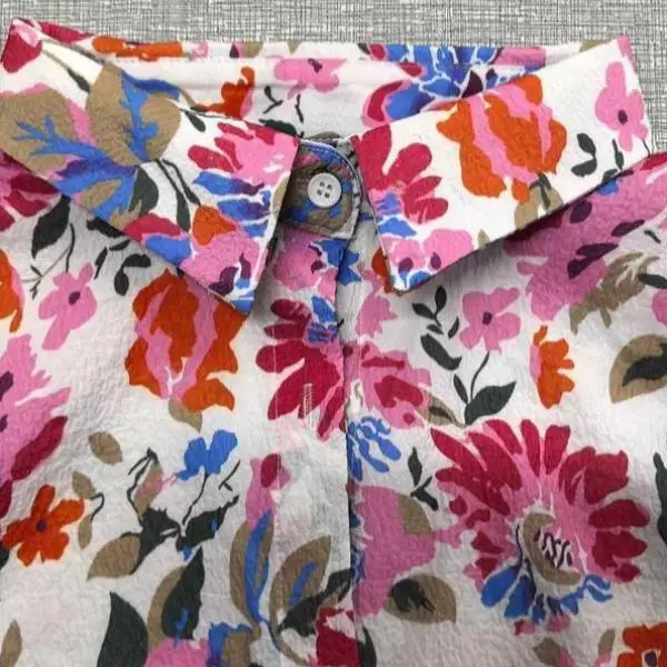 Floral impressão longa sve irt feminino casual ajuste cross-border novo sle ort calças outono temporada sete sve camiseta