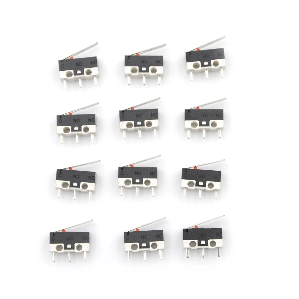 

10Pcs 2A 125V Micro Limit Switch Lever Roller Arm Actuator Snap Action Switches New