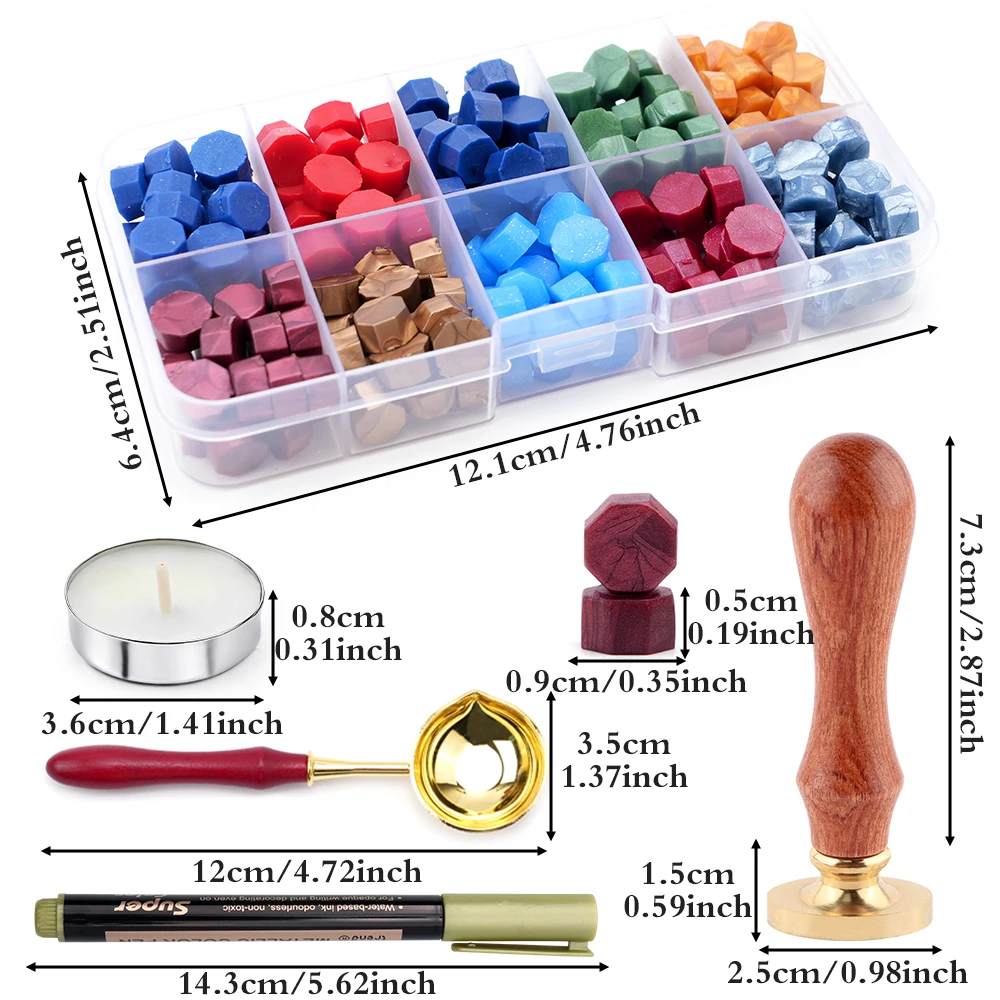 Set Stempel Lilin Huruf Alfabe - Wax Seal Letter Kit ulasan dan harga