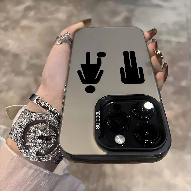 الإبداعية ركلة رئيس تصميم IMD جراب هاتف آيفون 16 برو ماكس 15 14 13 12 11 16E 17 الهواء X XR XS ماكس 7 8 زائد غطاء مقاوم للصدمات #5