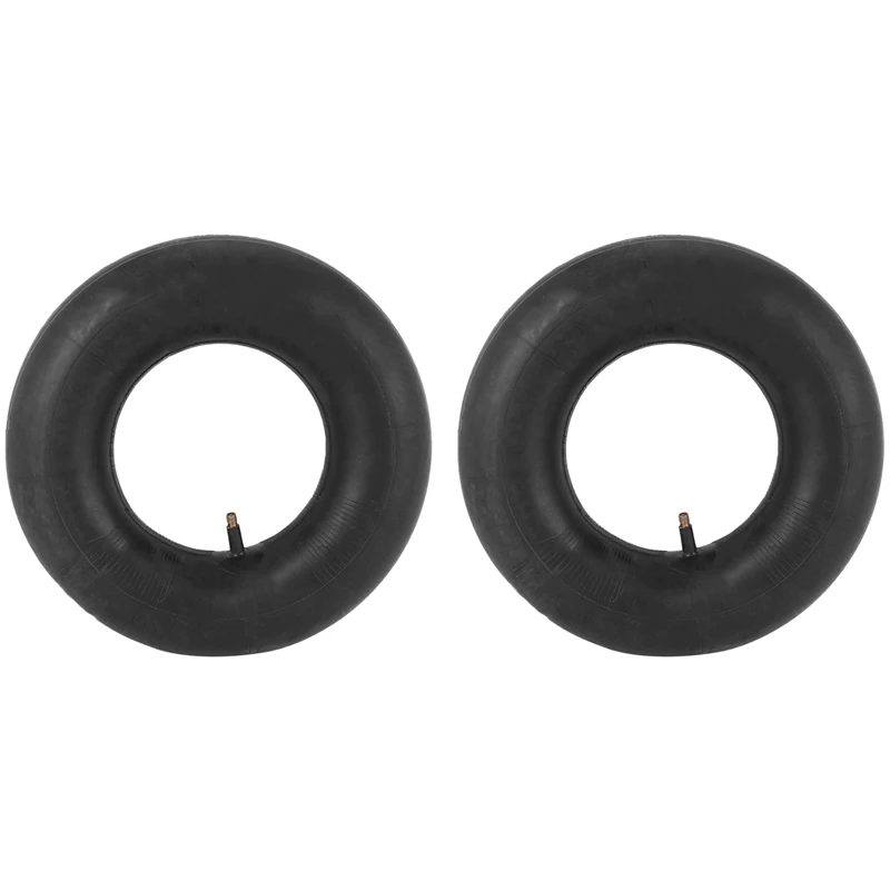 2 PCS 13 X 5.00-6 Inch Heavy Duty Inner Tube With TR-13 Straight Valve Stem - For Wheelbarrows, Mowers, Hand Trucks