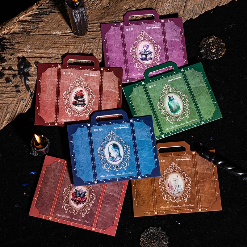 

Серия Magic Mystery Box: Наклейки с магической тематикой для питомцев, 6 стилей, для DIY-журналов, скрапбукинга, декоративные наклейки для украшения альбомов и поделок