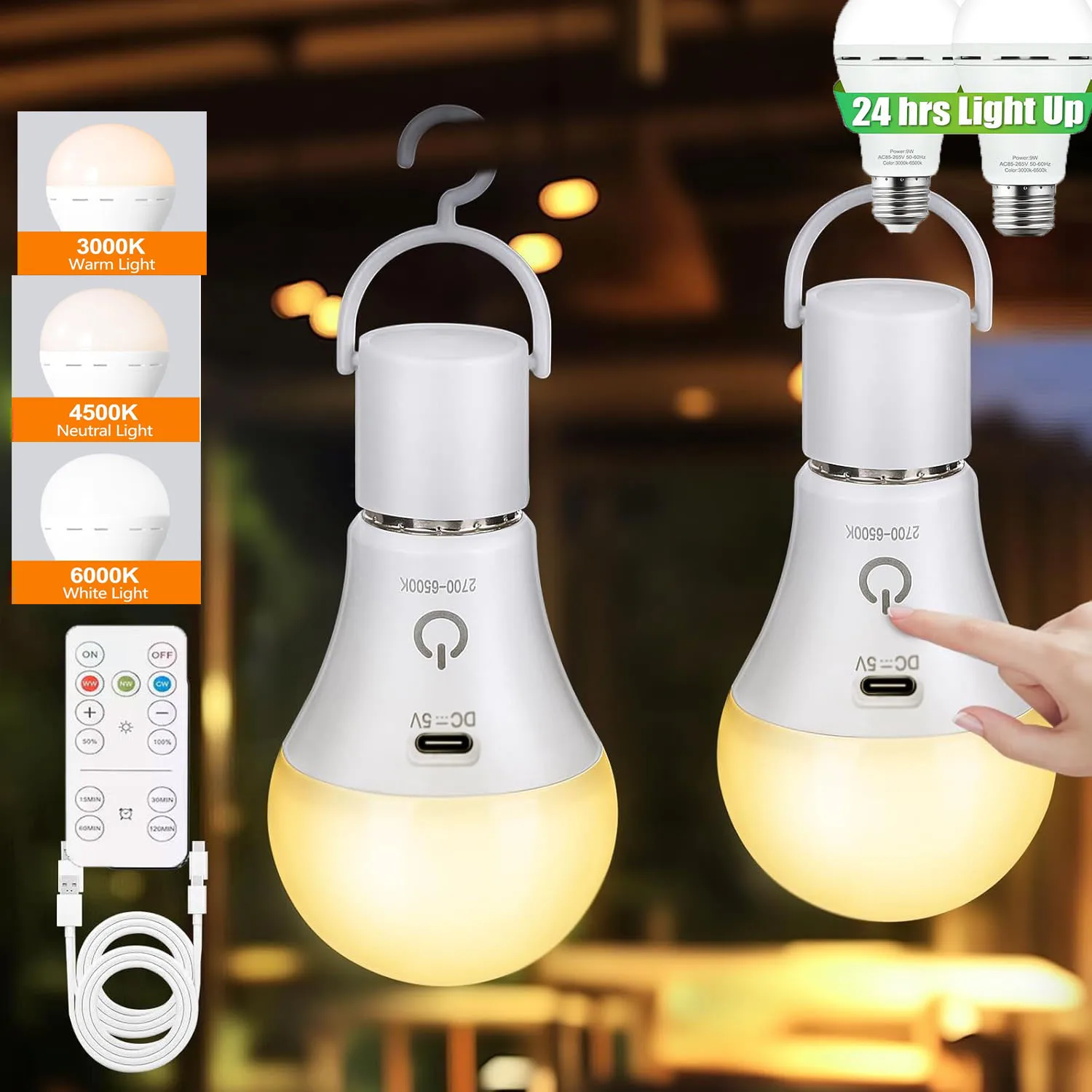 ampoule-led-rechargeable-e27-10w-lampe-d'urgence-portable-e27-3-couleurs-pour-eclairage-de-tente-maison-panne-de-courant-85-265v