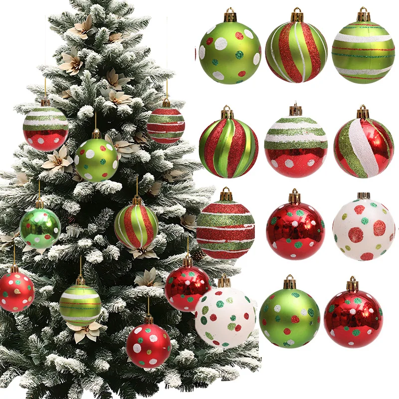 

Christmas Balls Christmas Tree Ornaments Candy Balls Xmas Hanging Tree Pendants Home Party Decor 2026 New Year Gift Noel Navidad