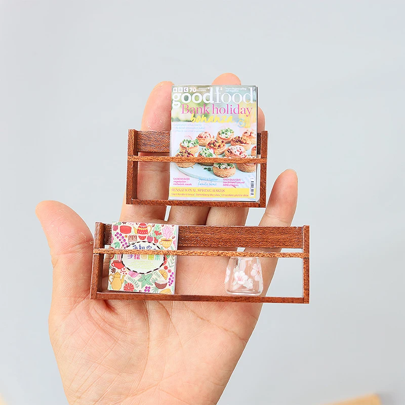 1/12 casa de bonecas simulação mini parede estante modelo casa de bonecas em miniatura estudo móveis decoração casa de bonecas cena ornamento