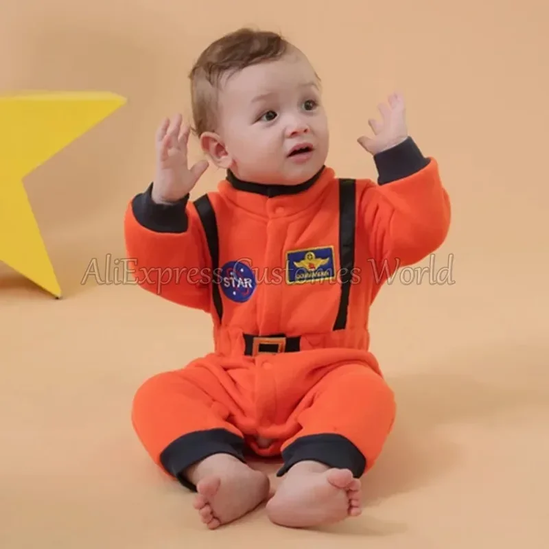 Birthday Space Suit Rompers Toddler Infant Astronaut for Baby Boys Cosplay Costume Halloween Christmas Party Cosplay Fancy Dress