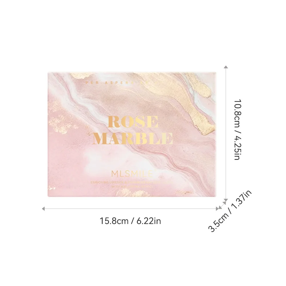 مجموعة أحمر شفاه بنمط رخامي مخملي غير لامع يدوم طويلاً ومقاوم للنقل عالي المصطبغة طقم مكياج شفاه مرطب هدية للنساء #4