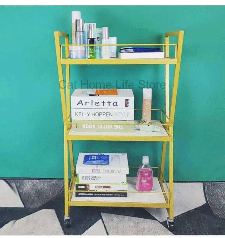 Nail Salon Furniture Trolley Nails Professional Makeup Hair Beauty Esthetician Cart Loading Equipments Station Barber Bar Salons