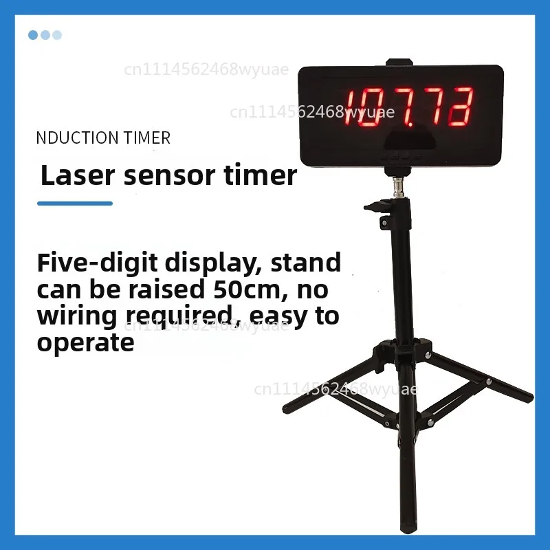 Infrared Laser Timer Auto Induction Timing Device For Skating Sprint 100 Meter Dash Shuttle Run Sports Training  Precision