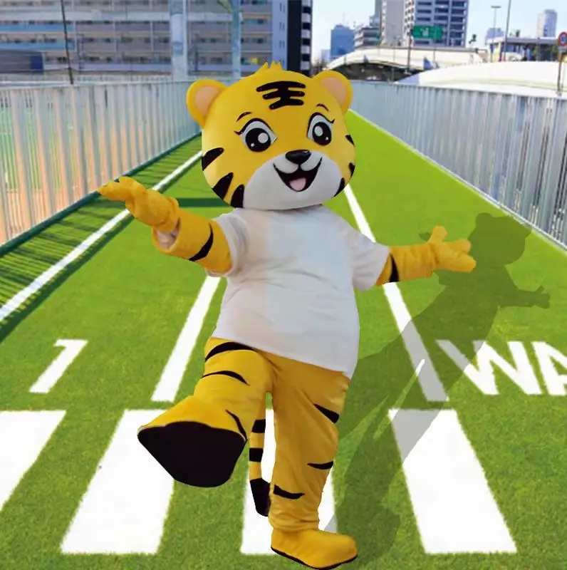 

Новый модный спортивный костюм талисмана тигра для взрослых, нарядное платье на день рождения, Хэллоуин, косплей, одежда на Рождество