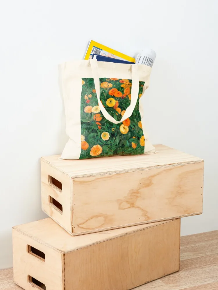 Marigolds by Koloman Moser, 1909 Tote Bag Women's beach bags eco pack cloth bag woman shoping bag